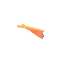 Track Narrow Straight Skew Left Side